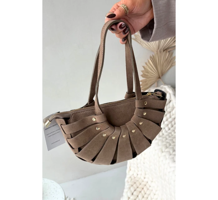 Dámská kabelka z přírodního semiše Marivane – béžová