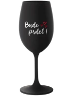 BUDE PRDEL! - černá sklenice na víno 350 ml BUDE PRDEL! - černá sklenice na víno 350 ml