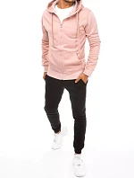 FashionStreet pánská růžovo-černá tepláková souprava AX0640