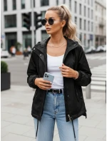 Kurtka damska czarna model 22011479 - FashionStreet Kurtka damska czarna model 22011479 - FashionStreet