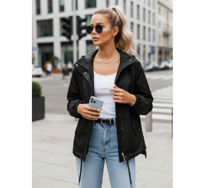 Kurtka damska czarna model 22011479 - FashionStreet Kurtka damska czarna model 22011479 - FashionStreet