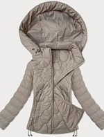 Dámská prošívaná krátká bunda J Style béžová (16M9239-62)