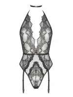 Erotické body Adelaide teddy black - BEAUTY NIGHT FASHION