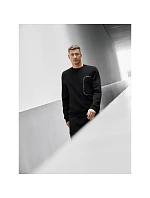 Pánská mikina z fleece s střihem bez kapuce x model 22359195 - 4F Pánská mikina z fleece s střihem bez kapuce x model 22359195 - 4F