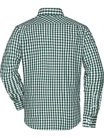 JN 617 Popelínová kostkovaná košile s dl. rukávem model 22487364 forest green/white - Daiber JN 617 Popelínová kostkovaná košile s dl. rukávem model 22487364 forest green/white - Daiber