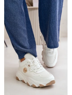 Dámské Sportovní Boty Na Šněrování Zateplené Na Platformě Bílé Verioras