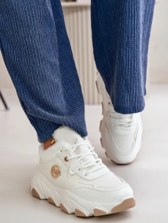 Dámské Sportovní Boty Na Šněrování Zateplené Na Platformě Bílé Verioras