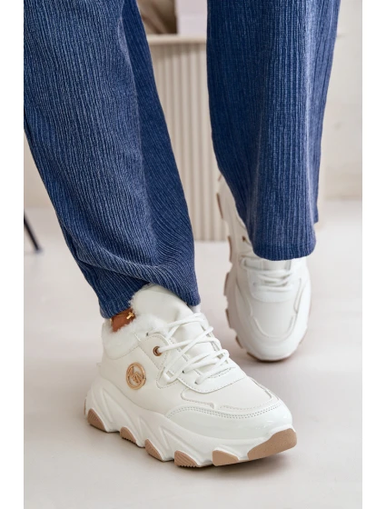 Dámské Sportovní Boty Na Šněrování Zateplené Na Platformě Bílé Verioras Dámské Sportovní Boty Na Šněrování Zateplené Na Platformě Bílé Verioras