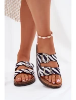 Dámské Pantofle S Přezkami Zebra Oliena Dámské Pantofle S Přezkami Zebra Oliena