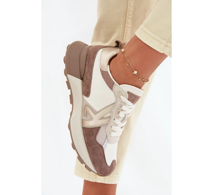 Dámské semišové tenisky Kobbo 66954 béžové Dámské semišové tenisky Kobbo 66954 béžové