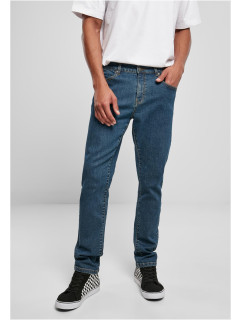 Slim Fit Jeans střední indigo vyprané