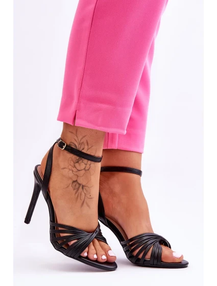 Dámské sandály na vysokém podpatku Černá My Darling