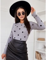 Dámský svetr ATHENA šedý FashionStreet MY2051