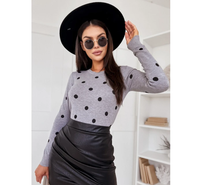 Dámský svetr ATHENA šedý FashionStreet MY2051