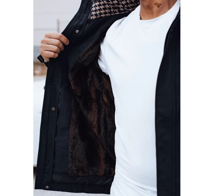 Pánská zimní bunda s kapucí tmavě modrá FashionStreet TX4907