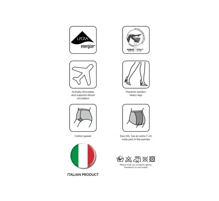 Veneziana Strong Press 20 den punčocháče 5-XL Veneziana Strong Press 20 den punčocháče 5-XL