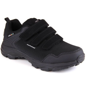 American Club Jr AM931 černá softshellová sportovní obuv na suchý zip