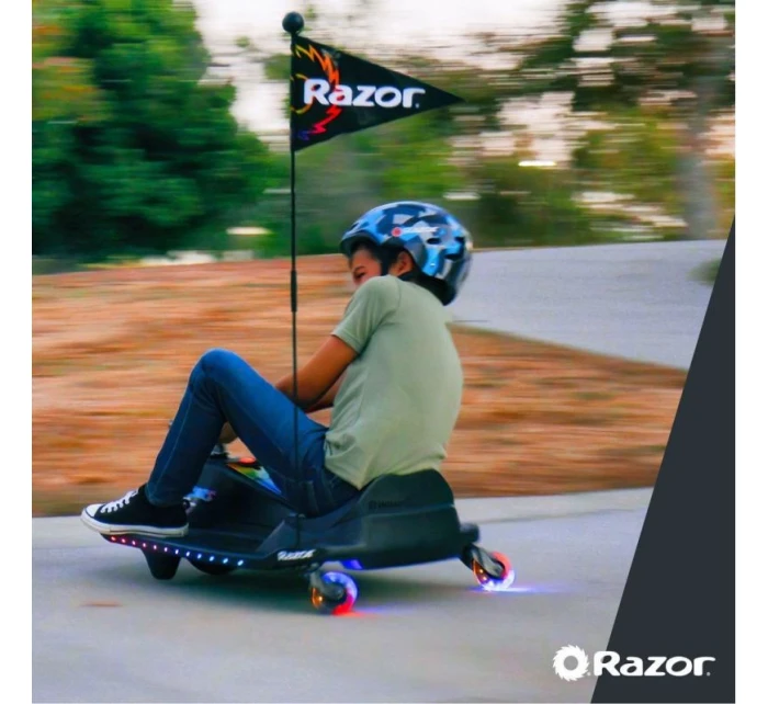 Razor CRAZY CART Shift Lightshow Lithium - Elektrické vozidlo pro driftování Razor CRAZY CART Shift Lightshow Lithium - Elektrické vozidlo pro driftování