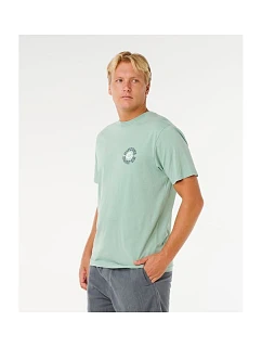 Koszulka męska Pacific model 22245205 Circle Tee zielona - Rip Curl