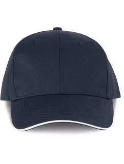 WK WKP 145 6 panelová kšiltovka 20.145W navy/white