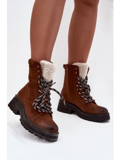 Dámské trekové boty z eko kůže Camel model 21744744 - Boto