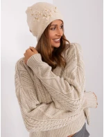 Czapka AT CZ model 18985283 beżowy - FPrice