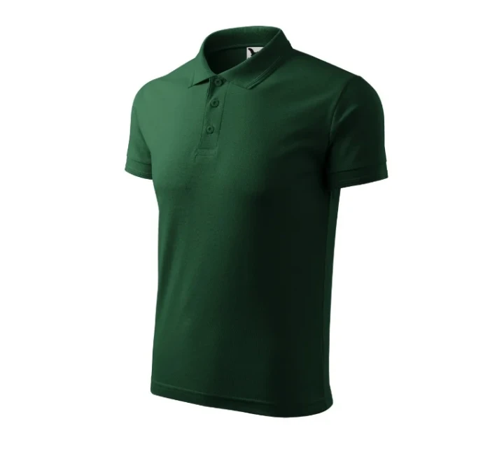 Pique Polo polokošile pánská dark green Pique Polo polokošile pánská dark green