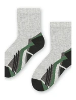 Chlapecké vzorované ponožky 014 MELANGE LIGHT GREY 29-31 Chlapecké vzorované ponožky 014 MELANGE LIGHT GREY 29-31