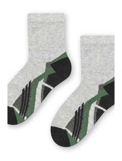 Chlapecké vzorované ponožky 014 MELANGE LIGHT GREY 29-31 Chlapecké vzorované ponožky 014 MELANGE LIGHT GREY 29-31