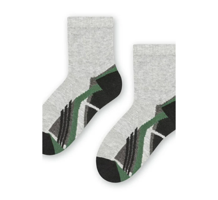 Chlapecké vzorované ponožky 014 MELANGE LIGHT GREY 29-31 Chlapecké vzorované ponožky 014 MELANGE LIGHT GREY 29-31