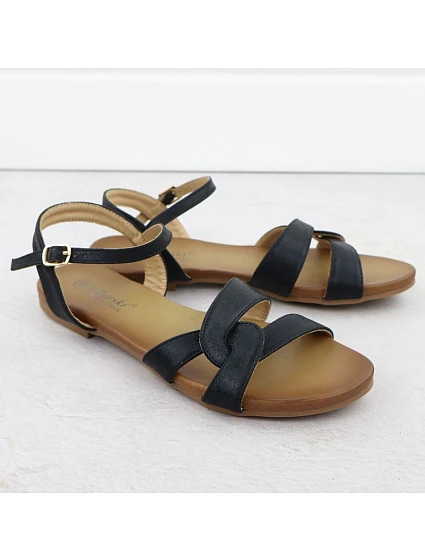 Dámské černé sandály model 21904950 - S.Barski
