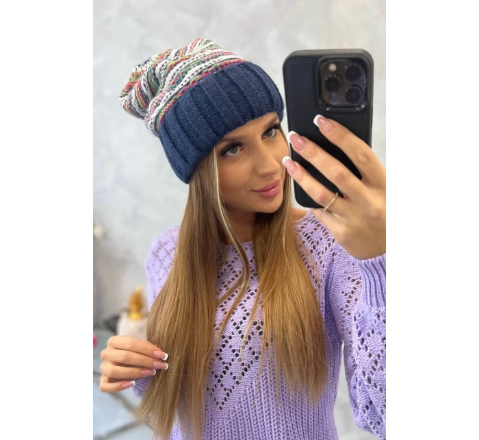 Dámská čepice Feba K330 navy blue Dámská čepice Feba K330 navy blue