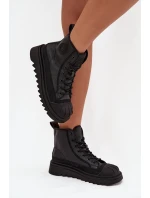 Vysoké Dámské Tenisky Zateplené Big Star OO274A355 Černé Vysoké Dámské Tenisky Zateplené Big Star OO274A355 Černé