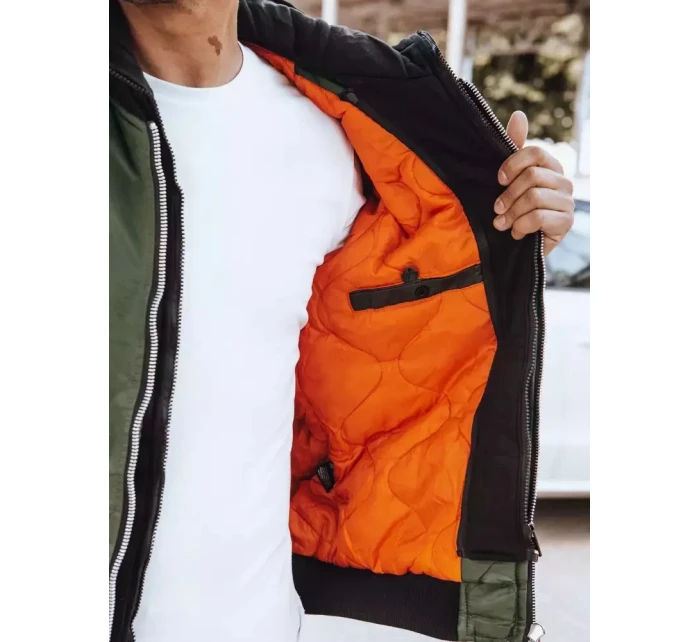 Pánská zelená bunda FashionStreet TX4190 Pánská zelená bunda FashionStreet TX4190