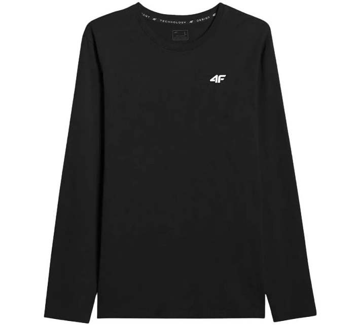 Pánské tričko 4F Longsleeve deep black 4FWMM00TLON 20S pánské model 22096902