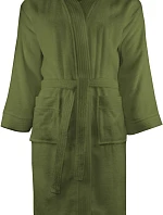 The One Towelling Bathrobe Župan 48.1011 olive green