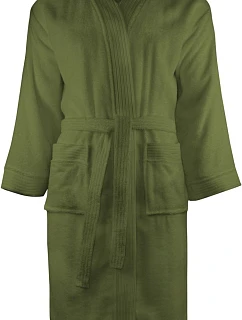 The One Towelling Bathrobe Župan 48.1011 olive green