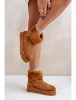 Sněhule na platformě s kožíškem Big Star model 21677558 Camel - Big Star Shoes