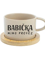 BABIČKA MIMO PROVOZ - krémový hrníček makronka 200 ml