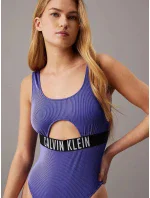 Dámské jednodílné plavky KW0KW02640 C86 modré - Calvin Klein Dámské jednodílné plavky KW0KW02640 C86 modré - Calvin Klein