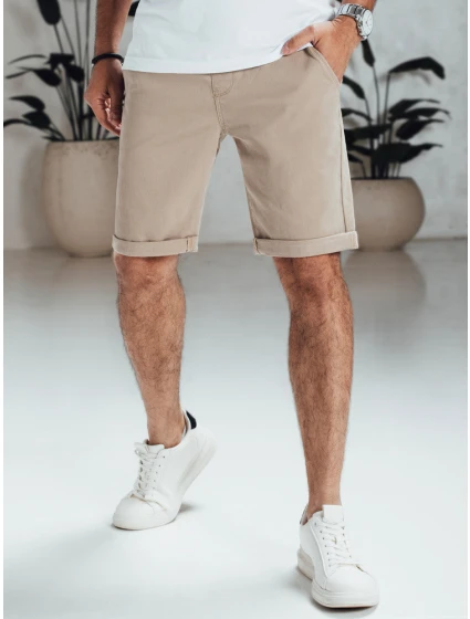 Pánské džínové šortky béžové FashionStreet SX2549