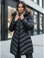 Dámská zimní bunda GLAMOUR FUSION černá FashionStreet TY3890z