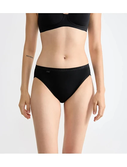 Dámské kalhotky Basic+ Tai - BLACK - černá 0004 - SLOGGI Dámské kalhotky Basic+ Tai - BLACK - černá 0004 - SLOGGI