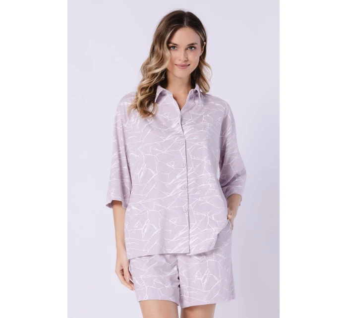 Pyžamo kr/r M2XL rozepínací model 22003110 - LEVEZA Pyžamo kr/r M2XL rozepínací model 22003110 - LEVEZA