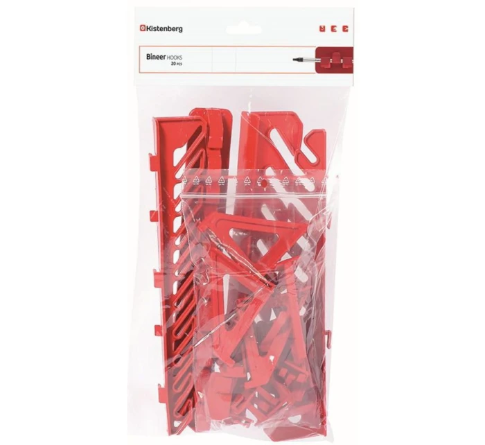 SADA DRŽÁKŮ ZÁVĚSŮ PRO DESKU PRACOVNÍHO STOLU 20KS KISTENBERG