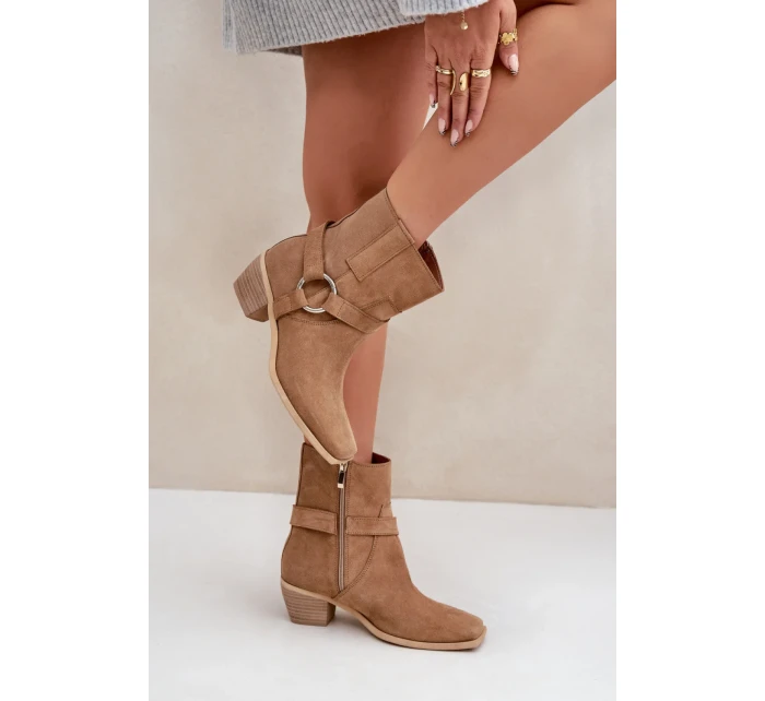 Boty na podpatku model 203875 Step in style Boty na podpatku model 203875 Step in style