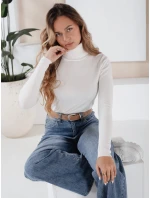 Dámský svetr s rolákem white model 21990942 - Dstreet