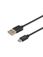 Kabel SAVIO CL-129 (USB typ C - USB 2.0 typ A ; 2 m; černá barva)