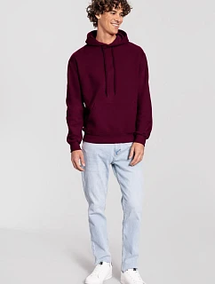 Iconic Premium Hooded Sweat Mikina s kapucí z těžké bavlny model 22459357 burgundy - Fruit of the Loom