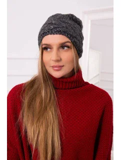 Fleecová čepice Edyta K298 graphite